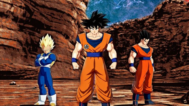 goku vegeta and gohan